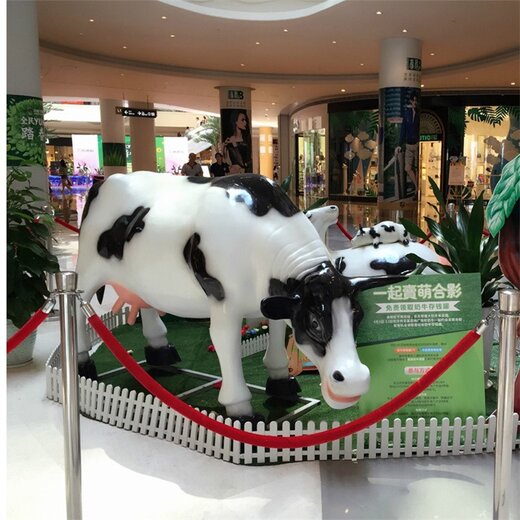山東戶外奶牛雕塑公司,動物雕塑奶牛